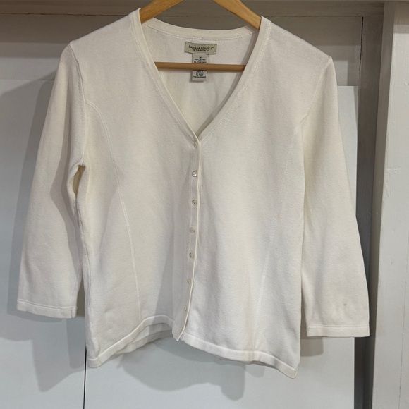 Banana Republic Cotton Cardigan Sweater Medium - Picture 1 of 10